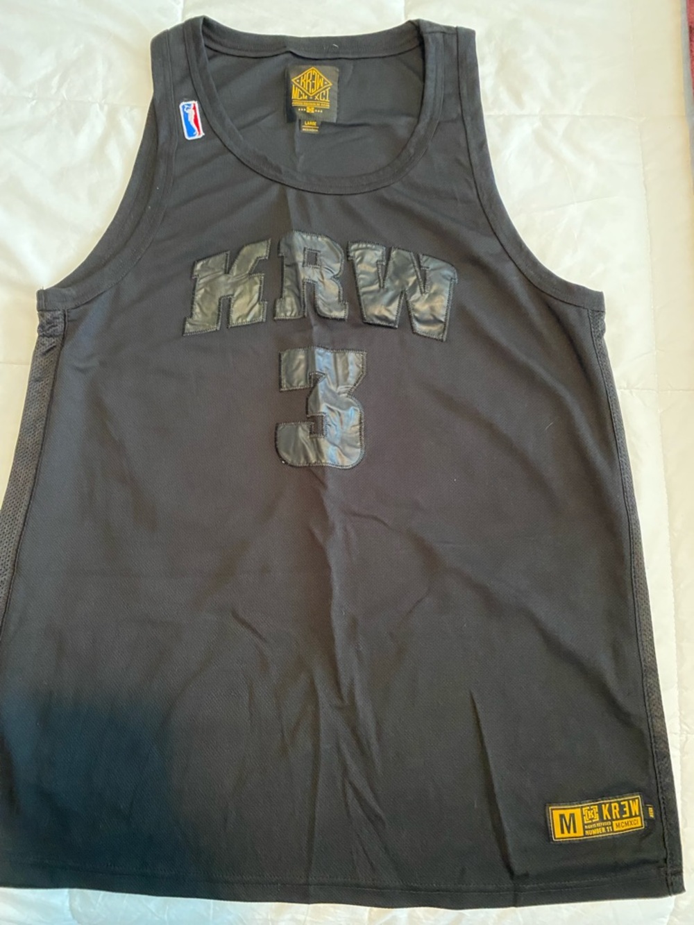 MCM Black Tank with Gold Logo Patch